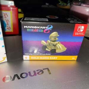 McDonald's Happy Meal Toy Mario Kart 8 Deluxe #6 Gold Mario Kart Rare!